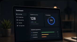 Dashboard centralizado con estados de expedientes